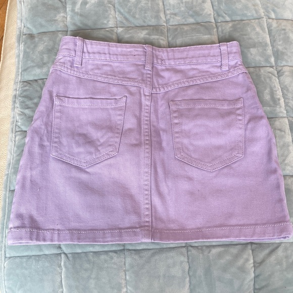 Forever 21 Lavender Denim Mini Skirt - Picture 7 of 9
